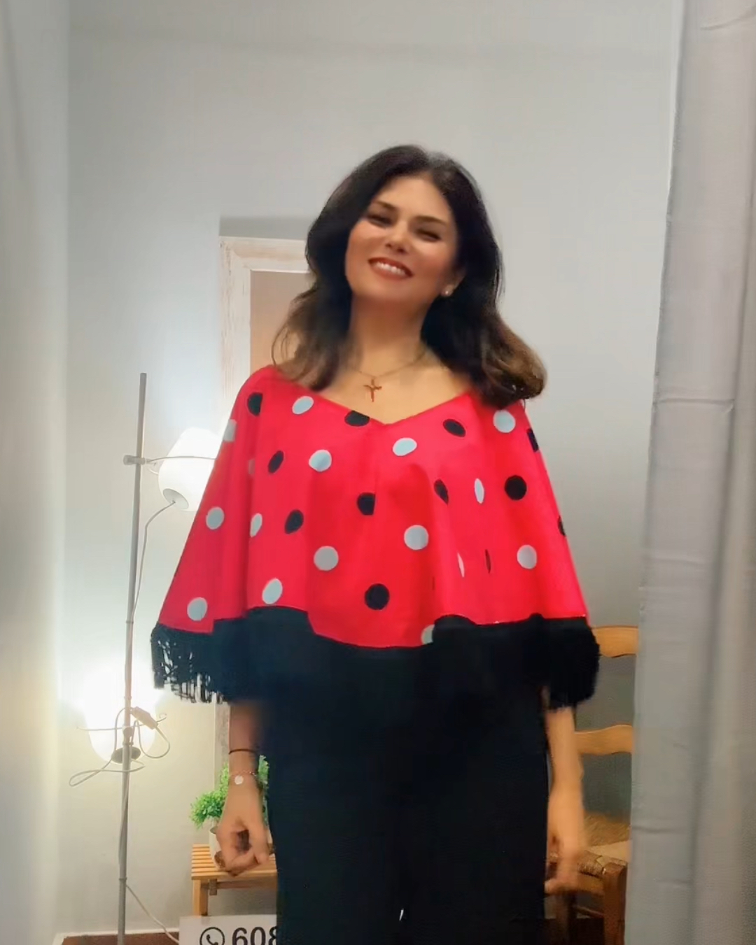 BU Poncho Brunela Coral